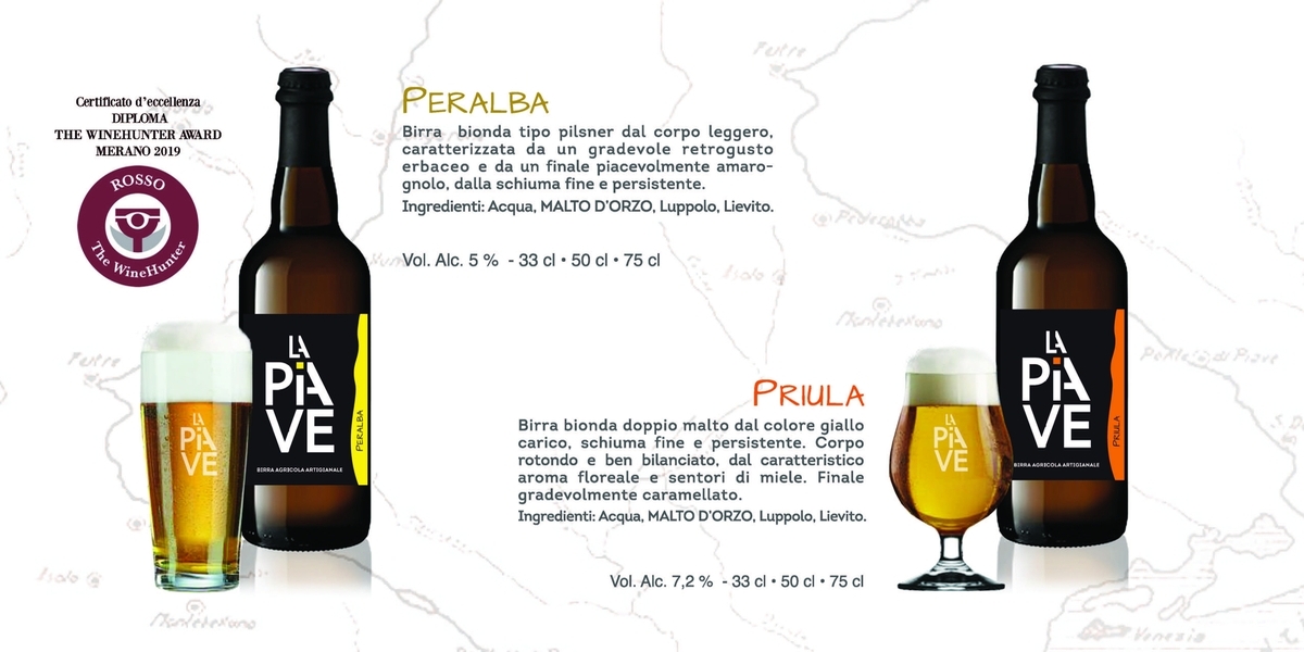 i prodotti del birrificio la piave